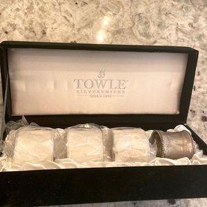 Silver plate napkin rings - never used